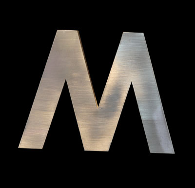 拉丝不锈钢字